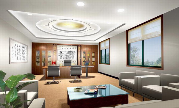公司經理辦公室裝修效果圖