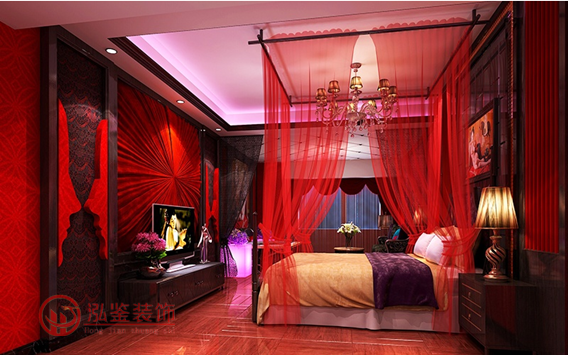 經(jīng)開區(qū)情侶酒店裝修案例 快捷賓館裝修