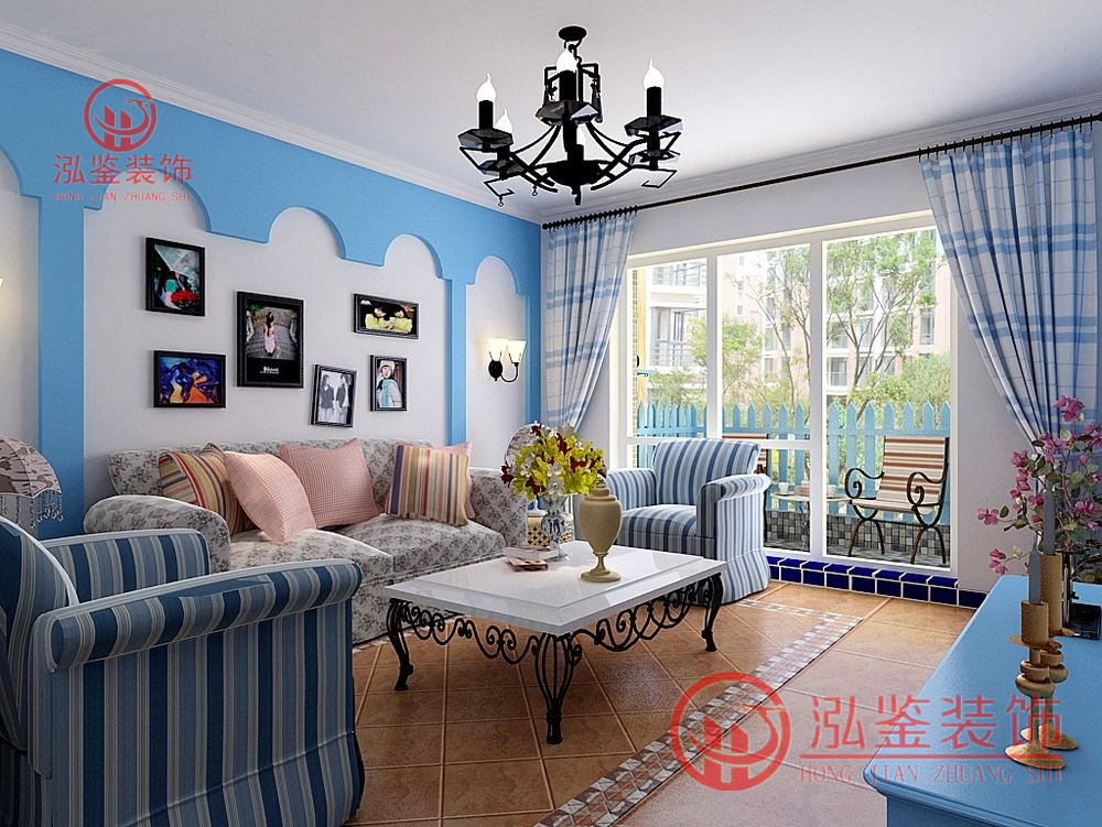 地中海風格客廳設計