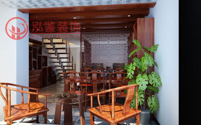 中式辦公室裝修設計