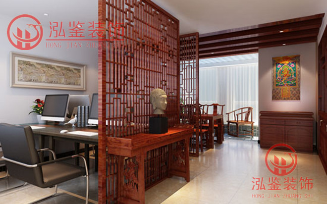 中式辦公室裝修設計