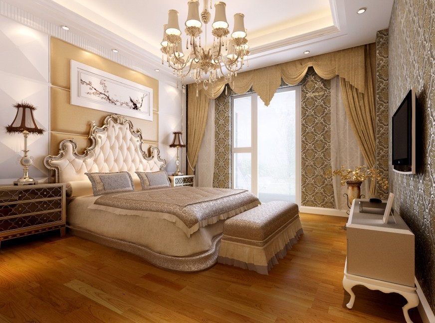 簡歐風格臥室裝修效果圖