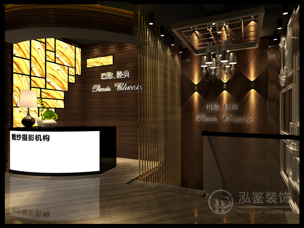 影樓裝修設(shè)計-黑 白 灰 婚紗影樓設(shè)計