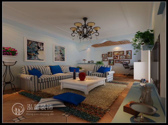 兩室兩廳地中海裝修設計