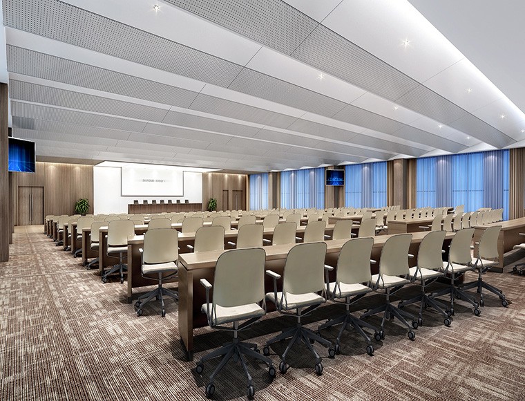 公司辦公室裝修報告廳設計效果圖