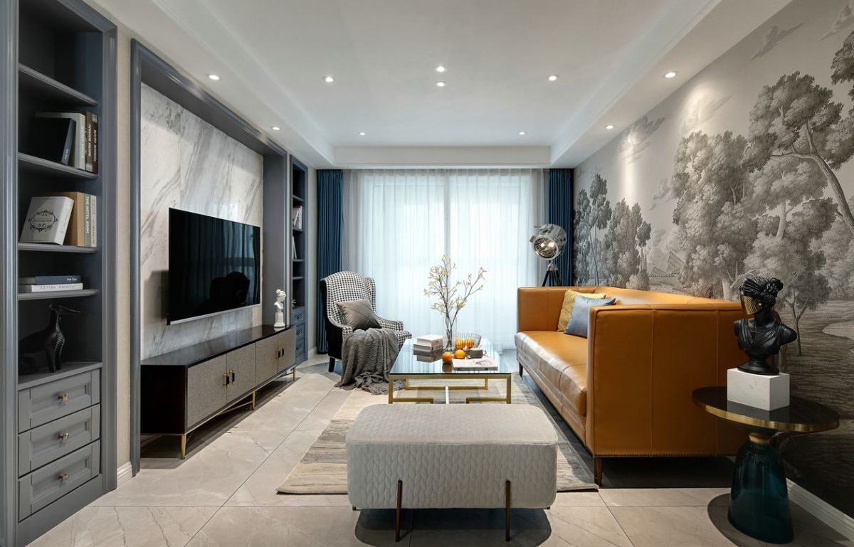 客廳無主燈裝修設計案例